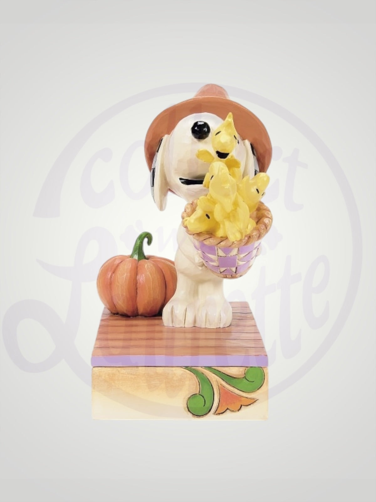 Jim Shore Peanuts - Harvest Happiness Snoopy Woodstock Fall Cornucopia Figurine